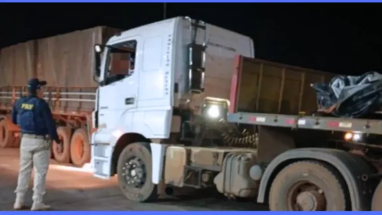 PRF apreende caminhão adulterado em Araguaína/TO
