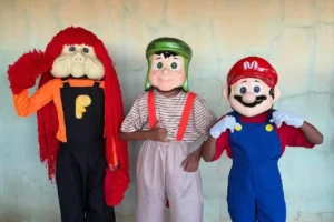 Crianças criam versão da Carreta Furacão com bicicletas no interior do Tocantins