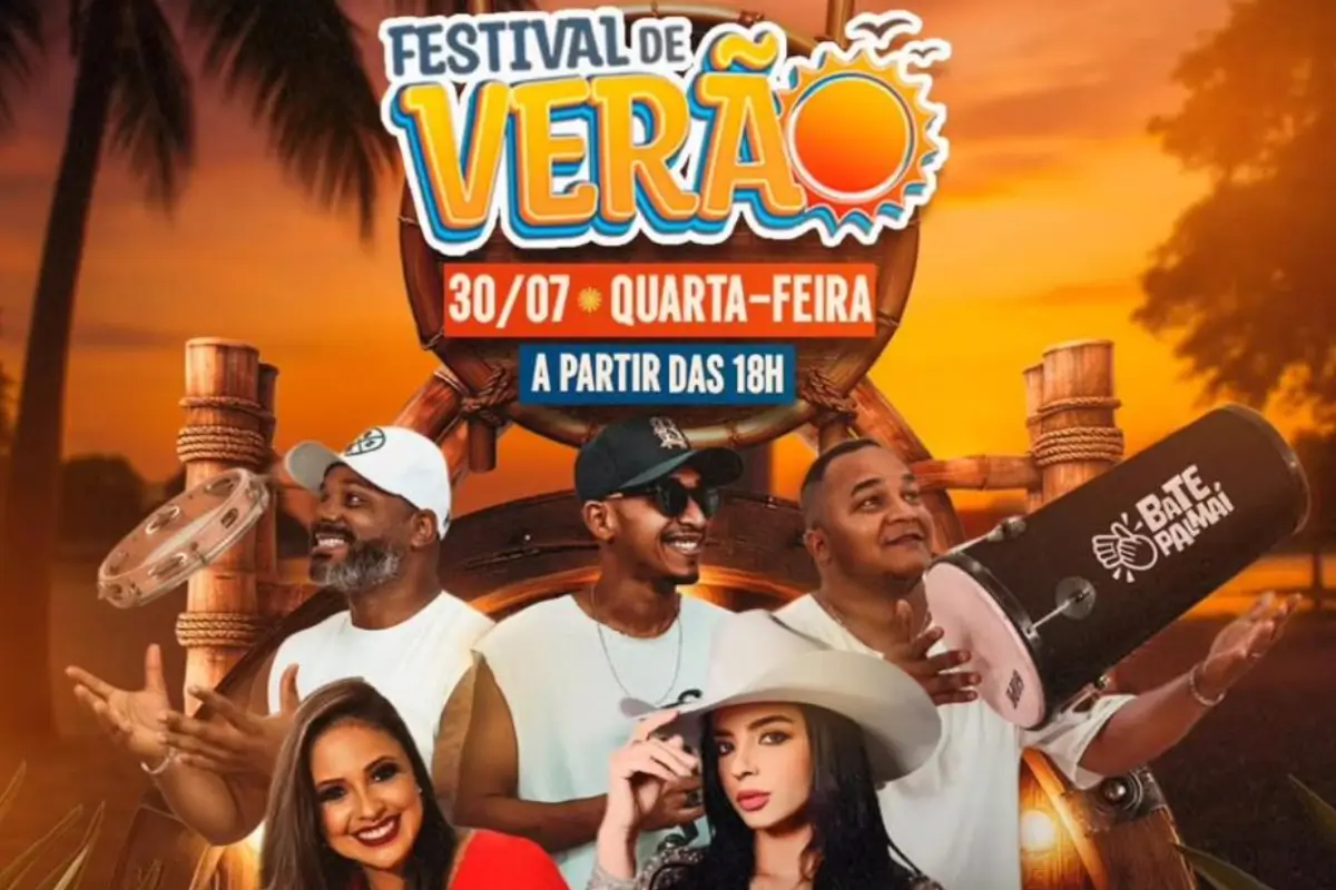 Show do grupo Bate Palmai durante o Festival de Verão Araguaína