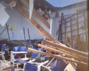 Desabamento de teto em colégio militar de Colinas do Tocantins deixa alunos feridos