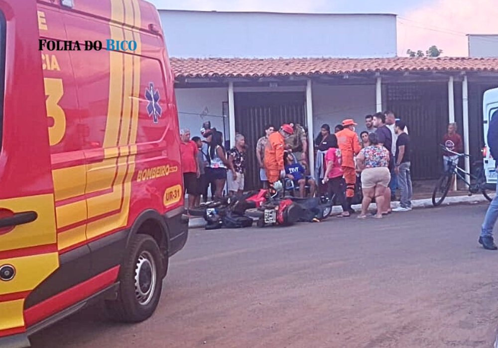 Colisão entre motocicletas deixa dois feridos no centro de Araguatins - Imagem do artigo original