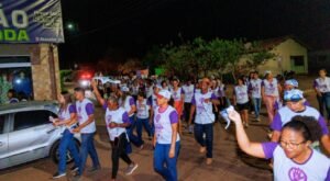 Caminhada lança Operação Shamar em Paranã para enfrentar violência contra a mulher