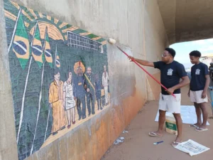 Palmas recebe intervenção artística contra PL do Licenciamento Ambiental e integra mobilização nacional