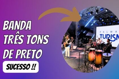 A Banda Três Tons de Preto foi destaque no Festival Gastronômico de Taquaruçu 2025, no dia 6 de setembro, com show envolvente e cheio de energia.