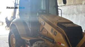 Retroescavadeira roubada em Jacareí é localizada em Augustinópolis após ação das polícias de TO e SP