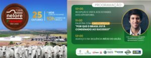 7º Leilão Nelore Fazendão será realizado em 25 de outubro na sede da fazenda em Cariri do Tocantins