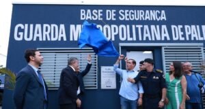 Palmas inaugura base comunitária da Guarda Metropolitana; Vicentinho Júnior anuncia R$ 1,6 milhão em emendas
