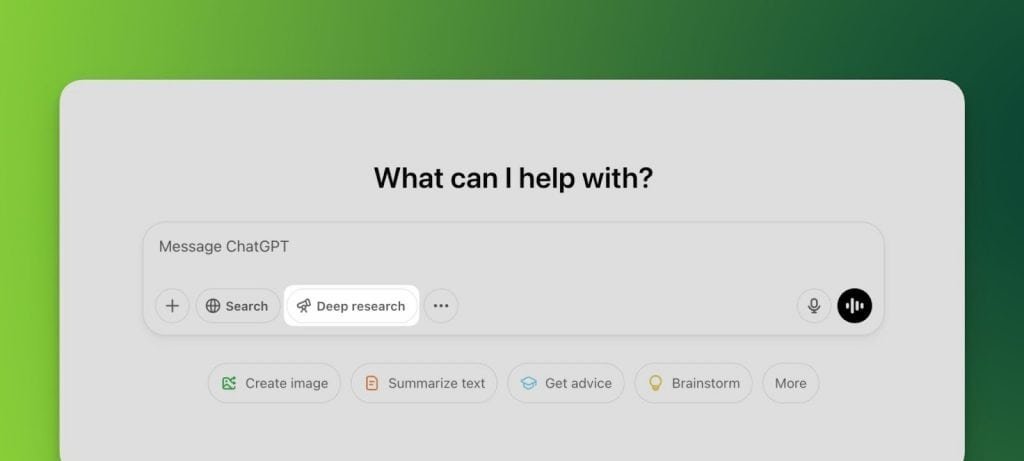 ChatGPT lança função “Busca Profunda” para pesquisas complexas - Imagem do artigo original