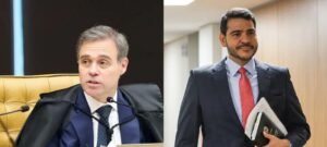 Mendonça e Messias trocam abraço durante culto da Assembleia de Deus no Brás