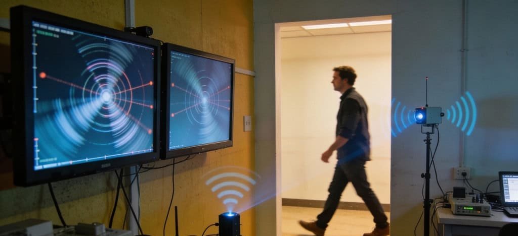 Pesquisadores usam Wi-Fi doméstico para detectar movimentos através de paredes - Imagem do artigo original