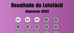 Lotofácil 3603 distribui prêmio principal a duas apostas; confira os números sorteados