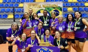 Equipe feminina 58+ de Gurupi fatura bronze na Superliga Nacional de Vôlei Adaptado