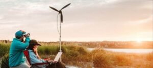 Turbina eólica portátil Shine 2.0 entrega 75 W e recarrega notebooks longe da tomada