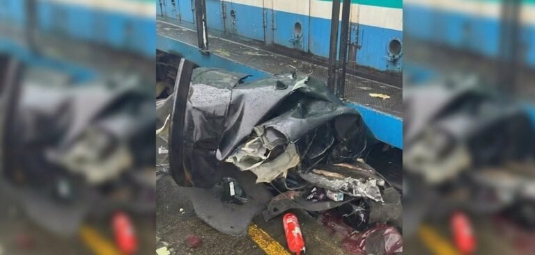 Colisão entre trem e carro deixa um morto e um ferido em Magé, RJ