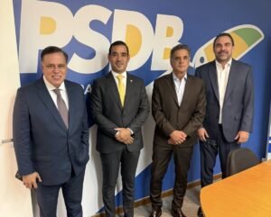 Aécio Neves recebe Vicentinho Júnior, novo presidente do PSDB no Tocantins