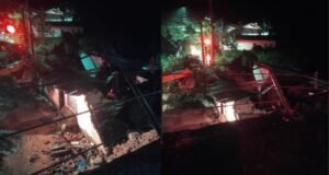 Deslizamento em Serra Negra (SP) deixa dois soterrados e nove desabrigados