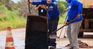 Operação tapa-buracos mobiliza 11 equipes e prioriza 110 Sul, 1004 Sul e 208 Norte em Palmas