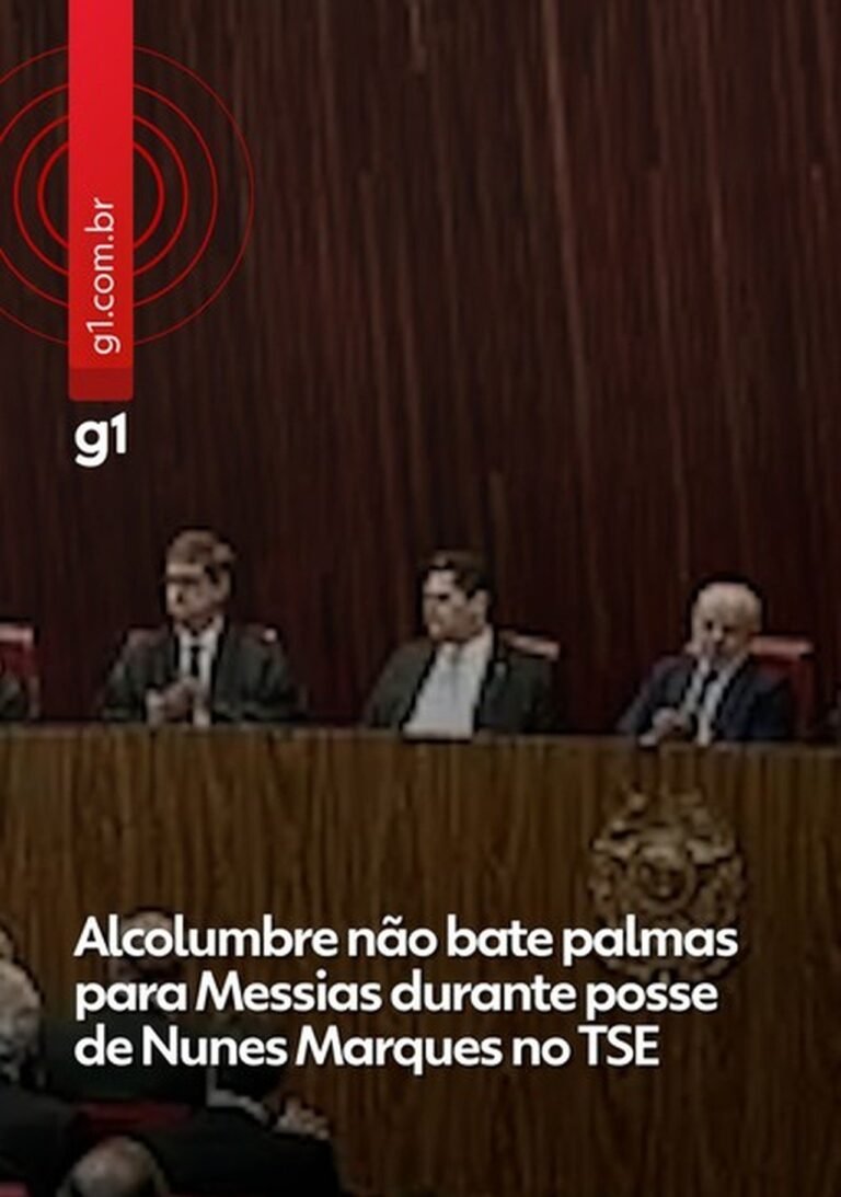Alcolumbre permanece em silêncio ao citar Jorge Messias na posse de Nunes Marques no TSE