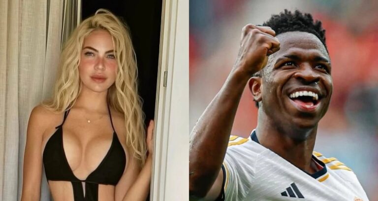 Modelo ligada a Vini Jr. posta vídeo com champanhe após término com Virginia Fonseca